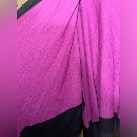 Purple & Black Shawl Sweater one‎ size - Picture 5 of 8